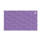 Wink Emoji Pattern Light Purple Cum Towel
