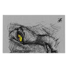 Fierce Cat Light Grey | Mix & Match Soft Fun-Flirty Lovers’ Towels