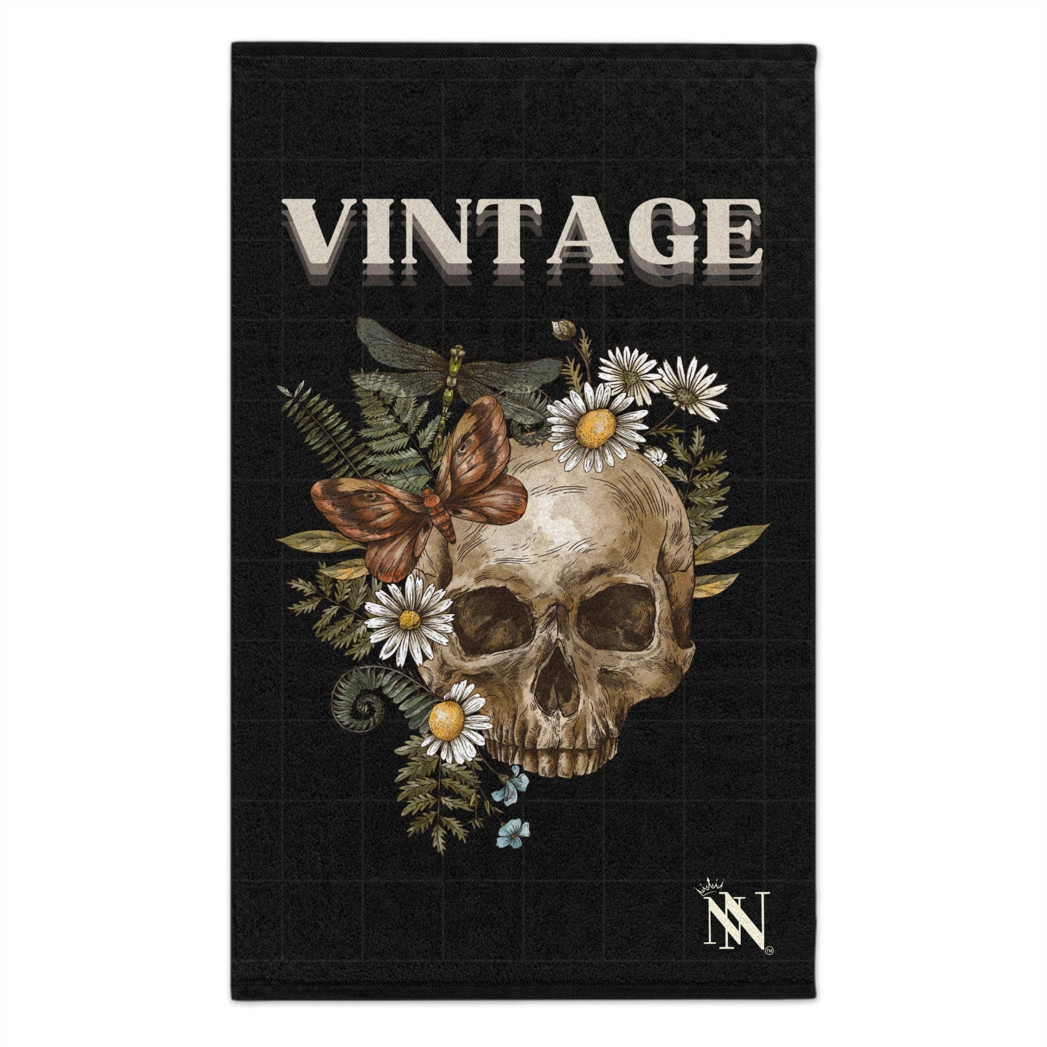 Vintage Floral Skull | Mix & Match Soft Fun-Flirty Lovers’ Towels