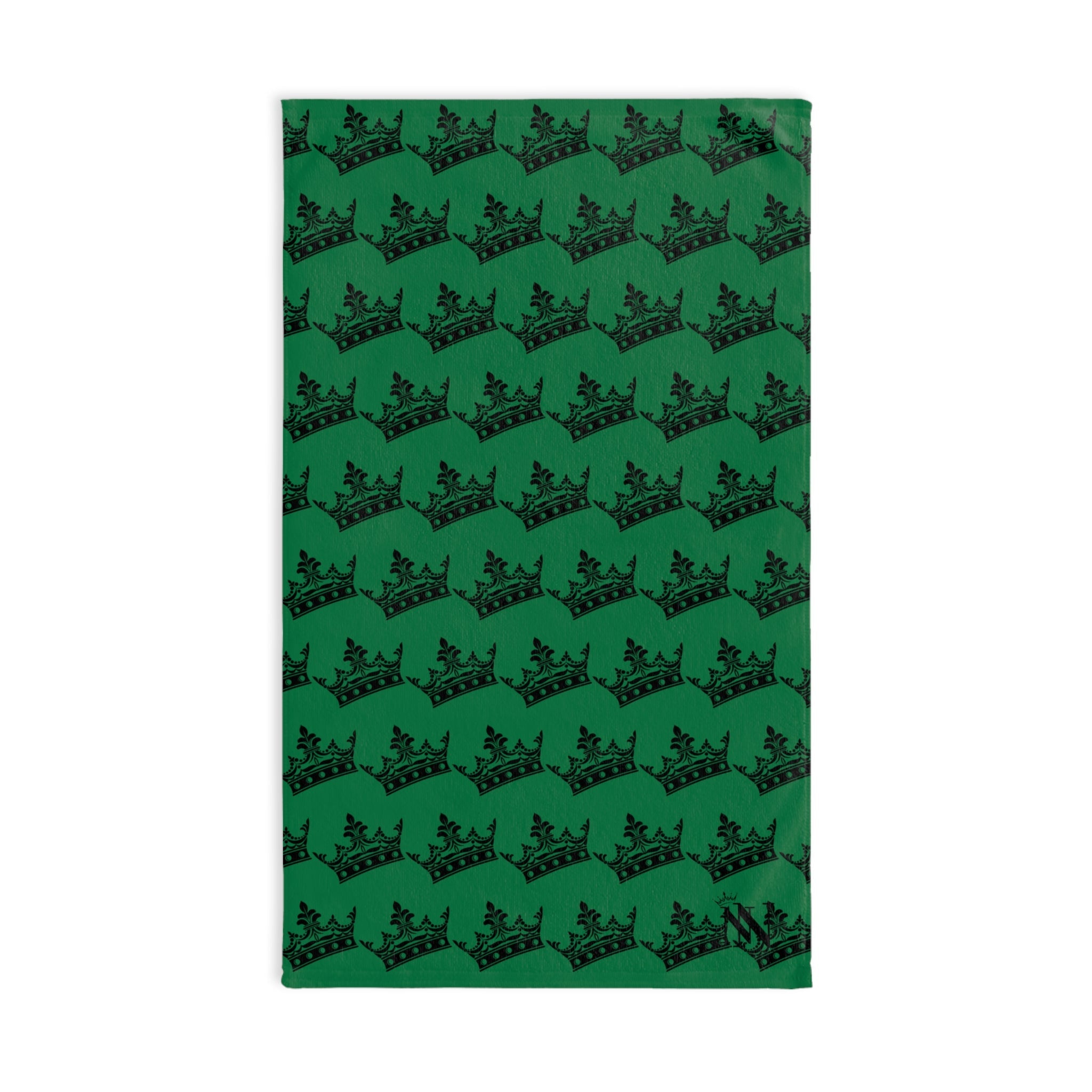 Crown Queen Pattern Green Cum Towel