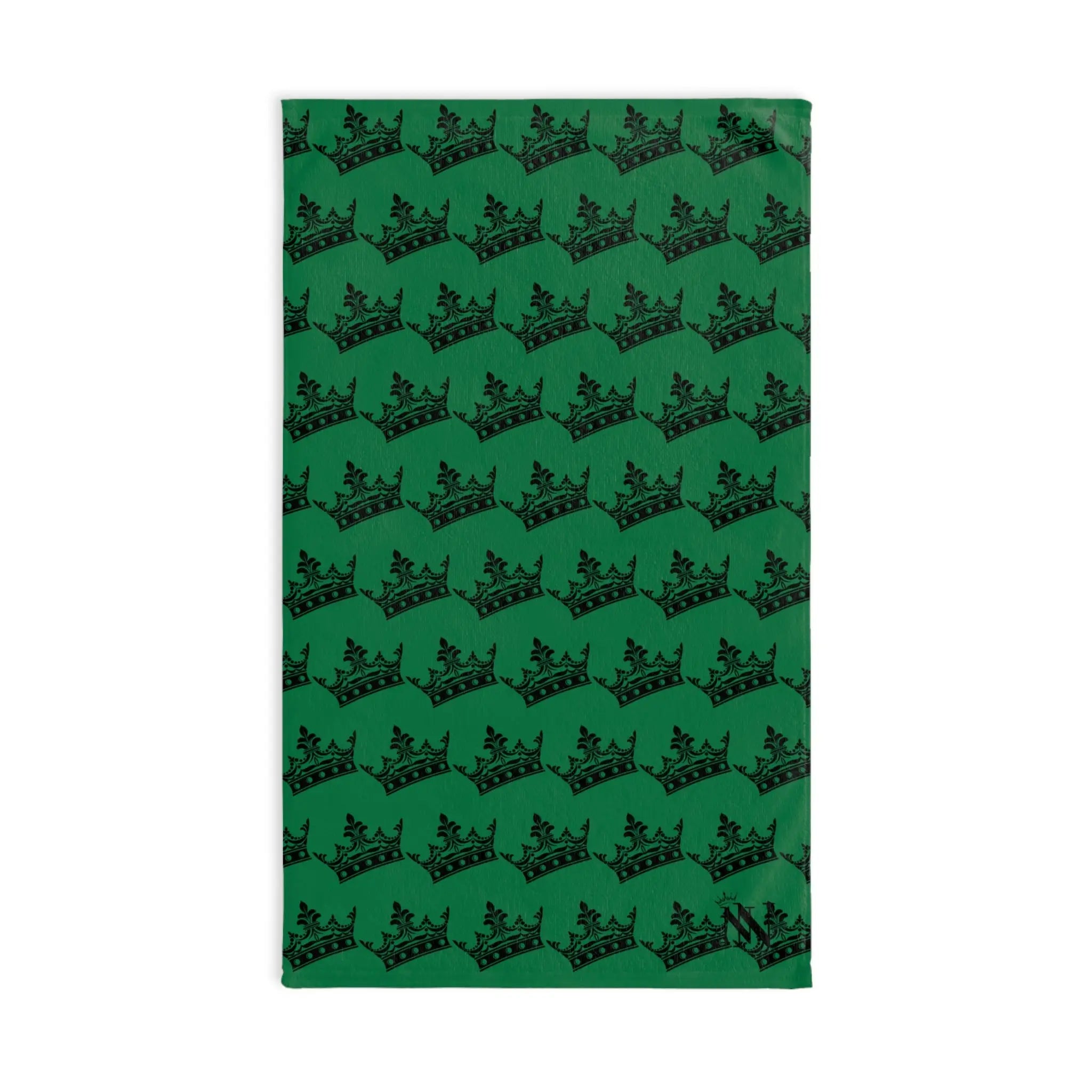 Crown Queen Pattern Green Cum Towel