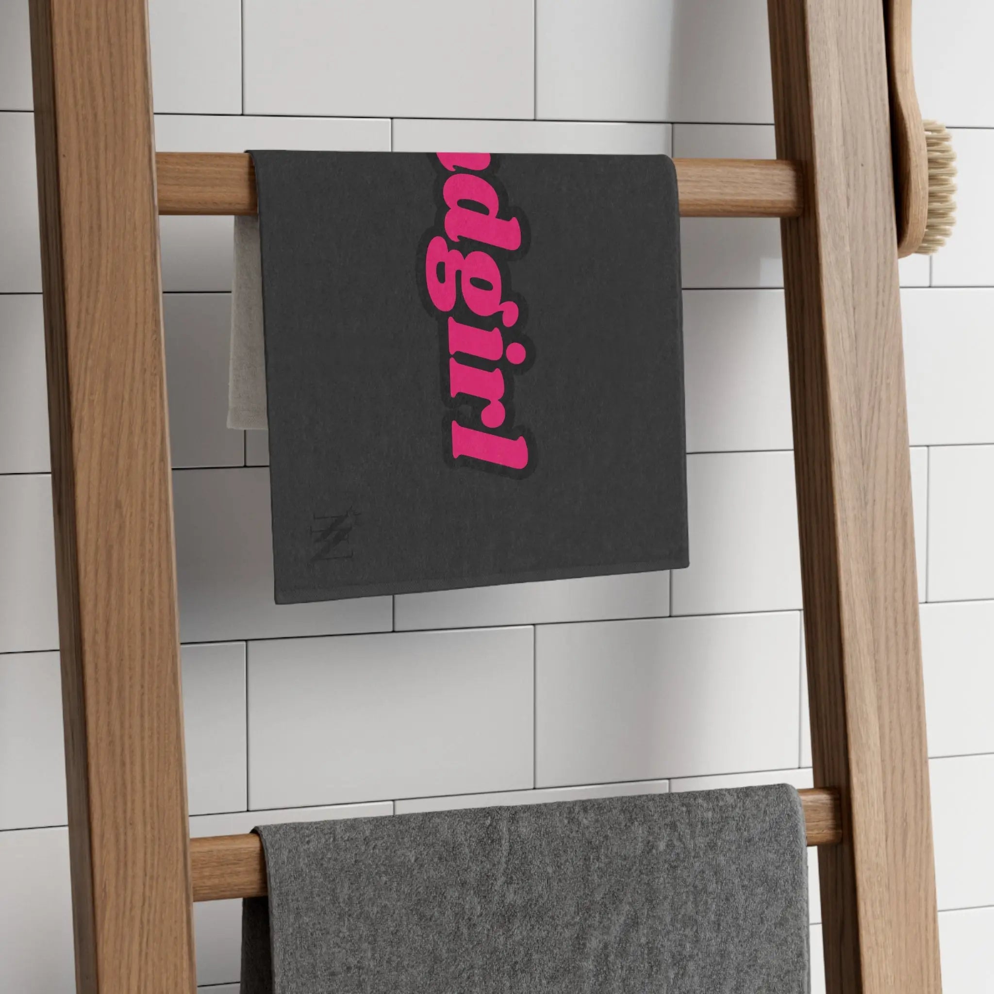 #badgirl Dark Grey | Mix & Match Soft Fun-Flirty Lovers’ Towels
