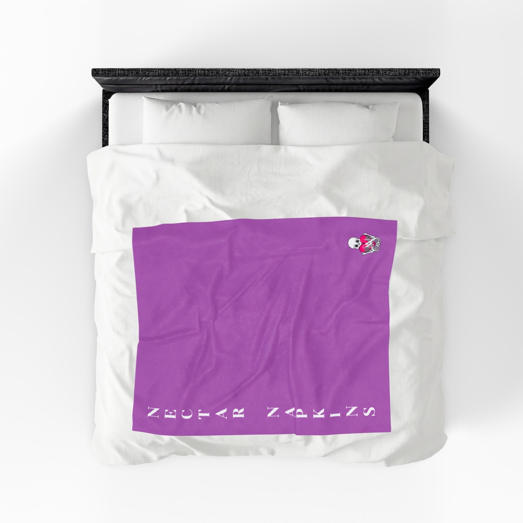 Nectar Napkins Brand Soft Plum | Nectar Napkins Fun-Flirty Lovers’ Blankets