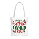 Dear Santa I Really Tried | Mix & Match Fun-Flirty Lovers’ Totes