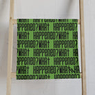 What Happened? Patterned Lime Green | Nectar Napkins Classic Fun-Flirty Lovers’ Towels