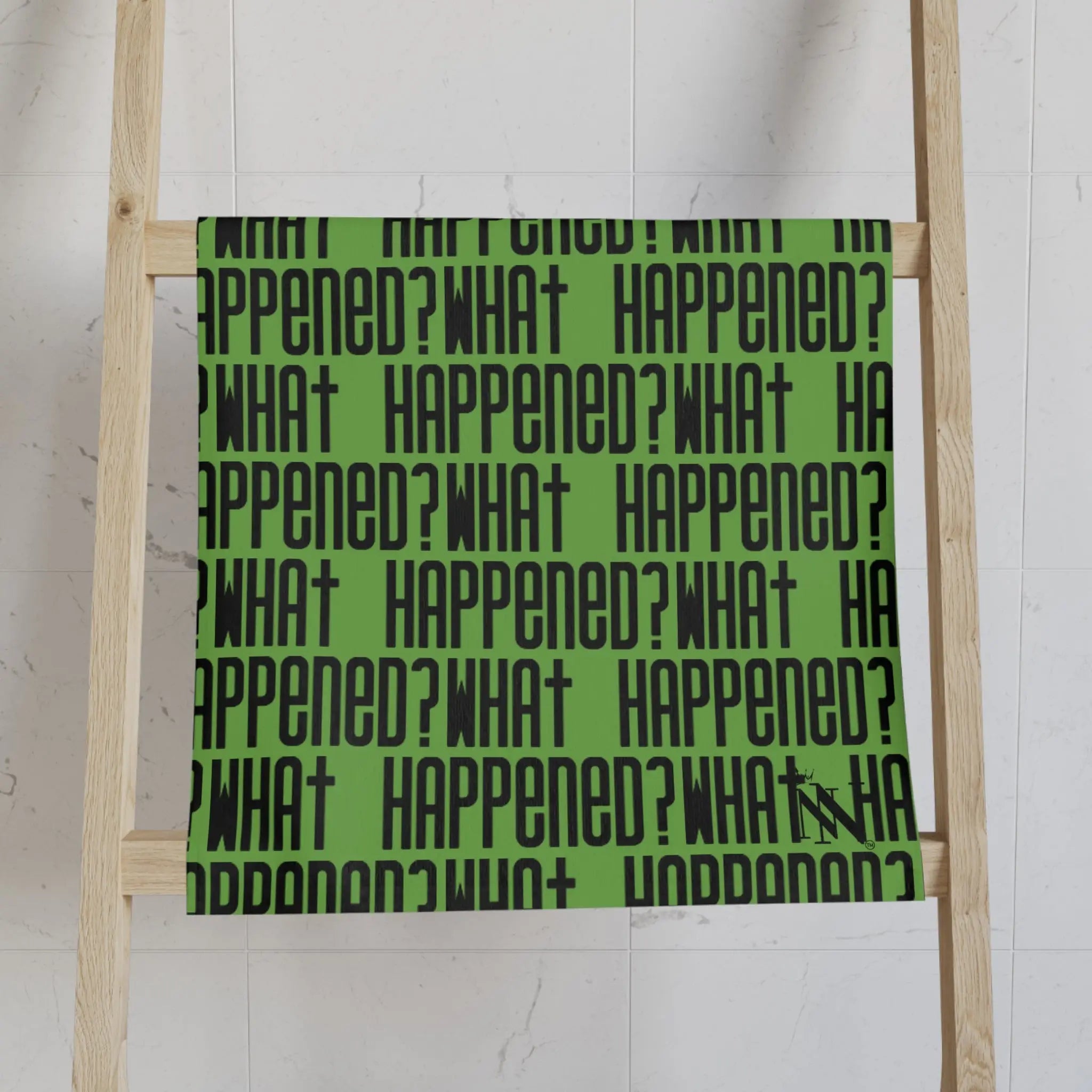 What Happened? Patterned Lime Green | Nectar Napkins Classic Fun-Flirty Lovers’ Towels