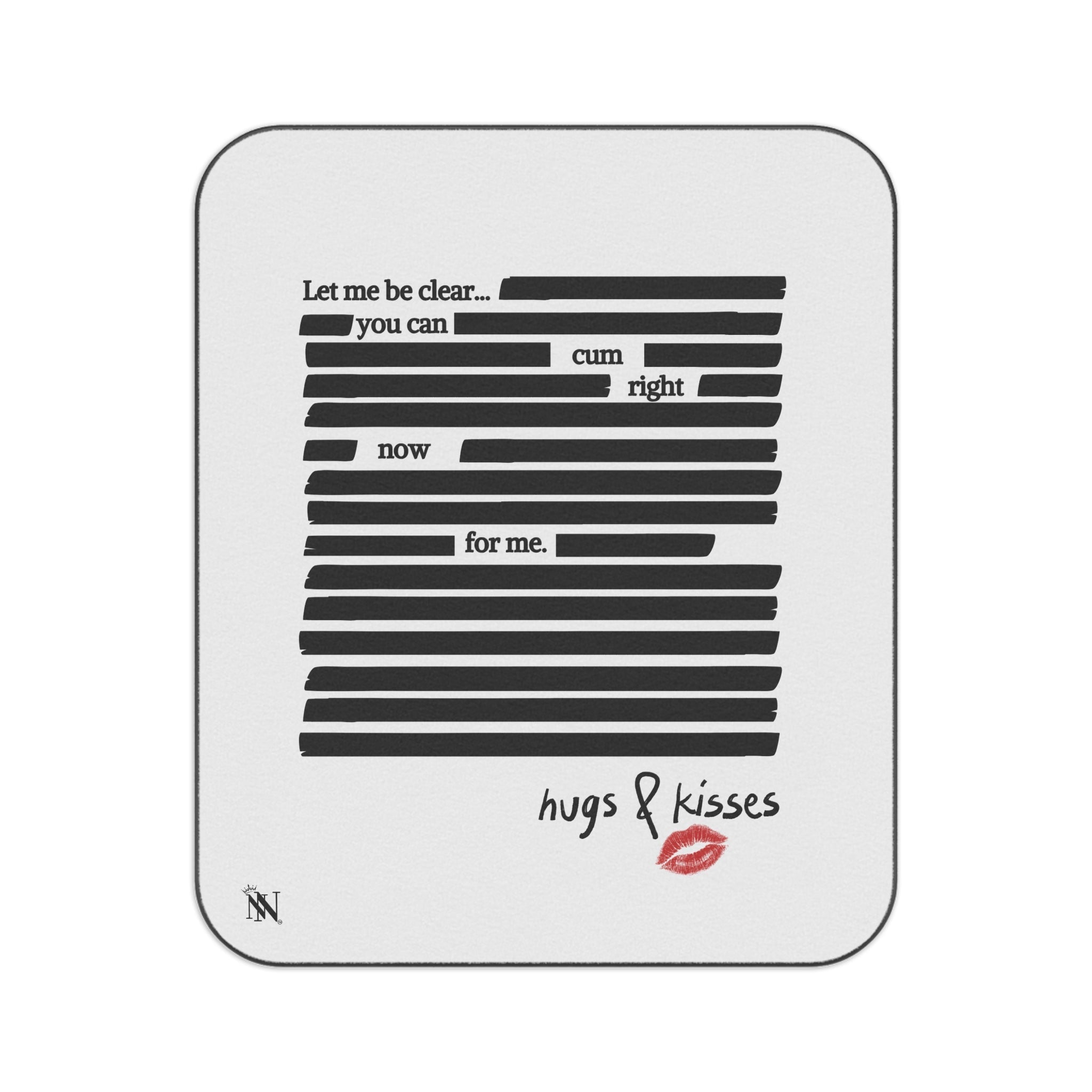 Let Me Be Clear... | Mix Match Fun-Flirty Lovers’ Water-Resistant Blankets