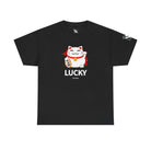 Lucky In Love Beckoning Cat | Mix & Match Cotton Unisex Fun-Flirty Lovers’ T-Shirts