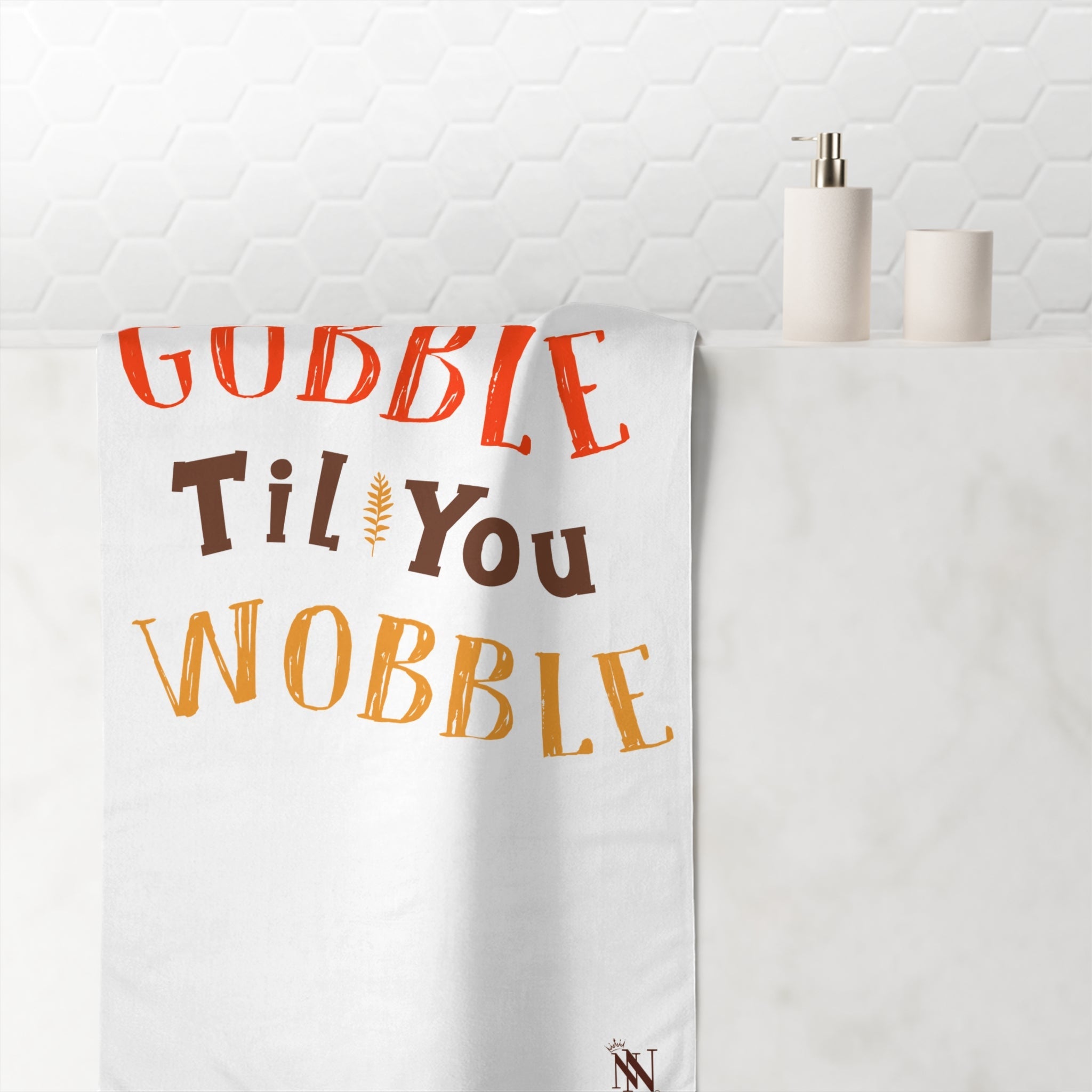 Gobble Til You Wobble | Mix & Match XL Fun-Flirty Lovers’ Towels