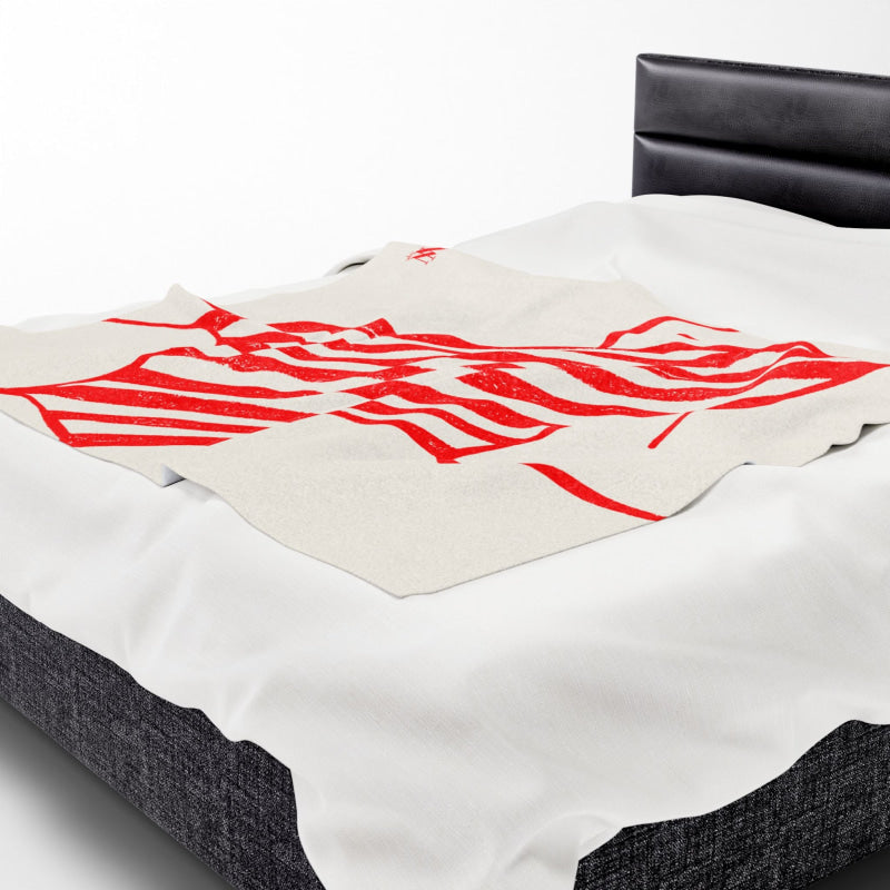 Vintage Swimsuit Poster | Mix & Match Soft Fun-Flirty Lovers’ Blankets