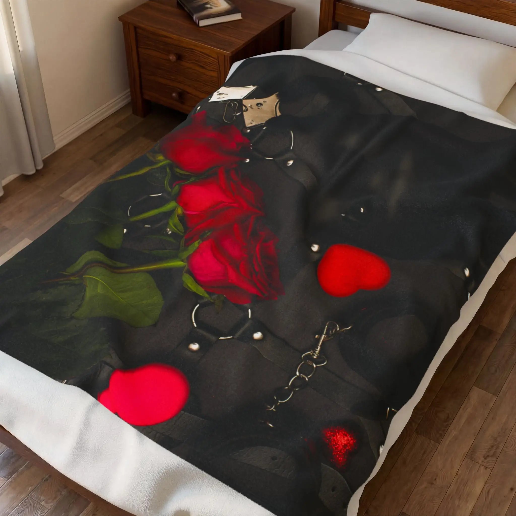 Kinky Bunny Mask Sex Toys & Cuffs Photograph Romantic Gifts Love Blanket