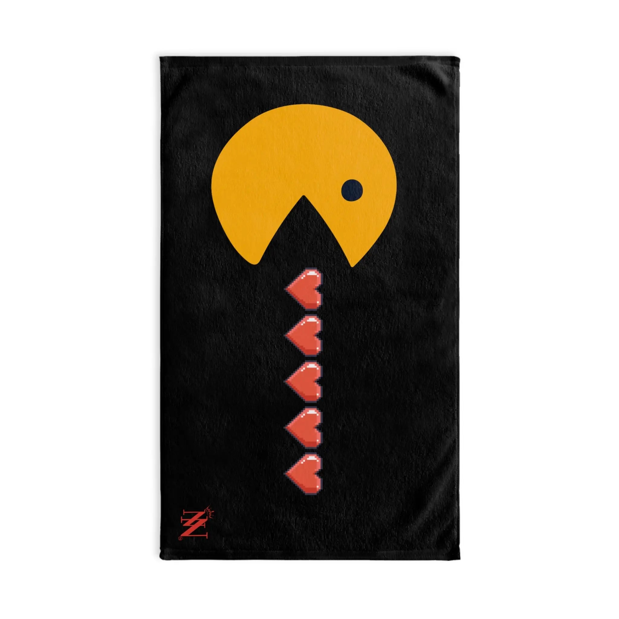 Eating Hearts Gamers Black | Mix & Match Classic Fun-Flirty Lovers’ Towels