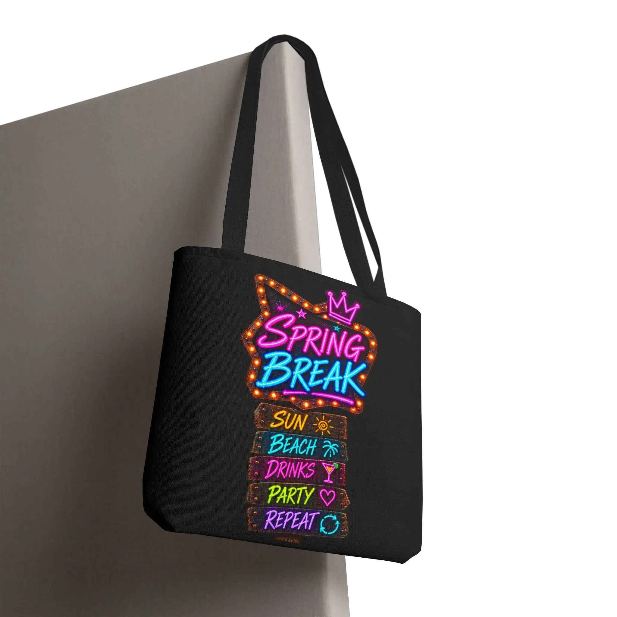 Spring Break Neon Sign Tote Bag