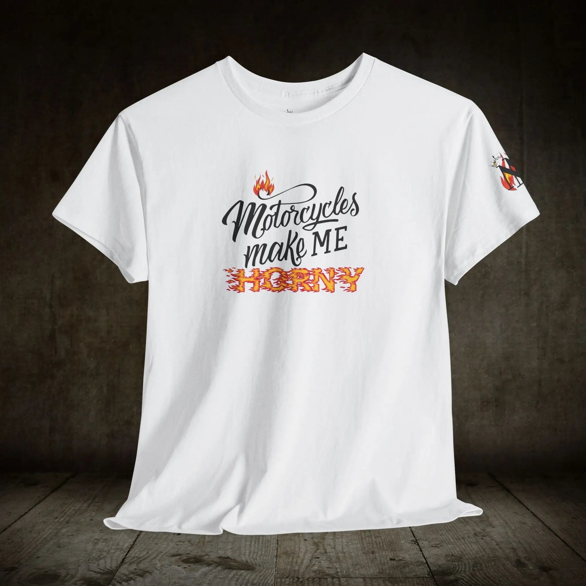 Motorcycles Make Me Horny | Mix & Match 100% Cotton Fun-Flirty Lovers’ Tees