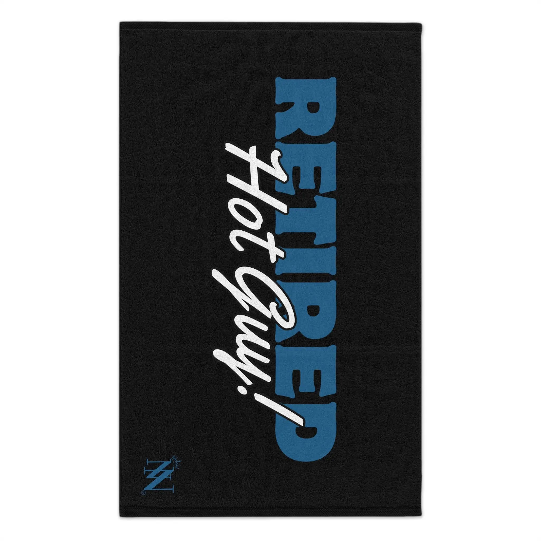 Retired Hot Guy! Black Mix & Match Soft Sex Towels | Flirty Lovers’ Gifts
