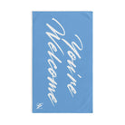 Simply You’re Welcome Light Blue Cum Towel