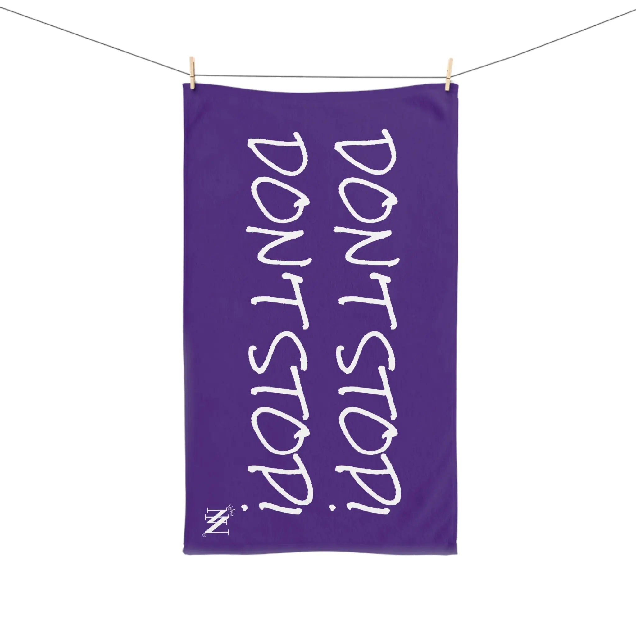 Don’t Stop! Don’t Stop Purple | Mix & Match Classic Fun-Flirty Lovers’ Towels