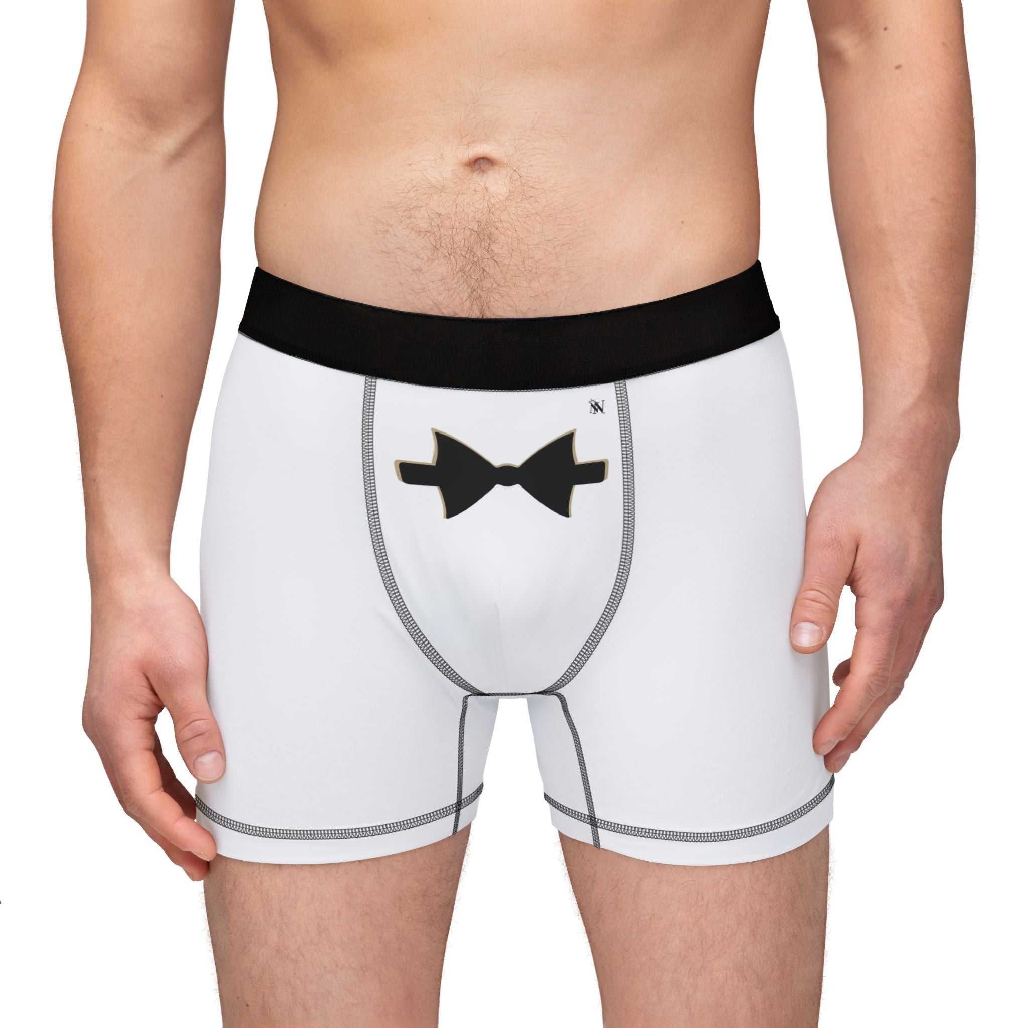 Simple Bow Tie | Mix & Match Men’s Fun-Flirty Lovers’ Boxer Briefs