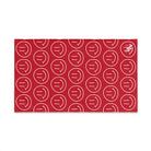 Happy Smiling Emoji Pattern Red Cum Towel