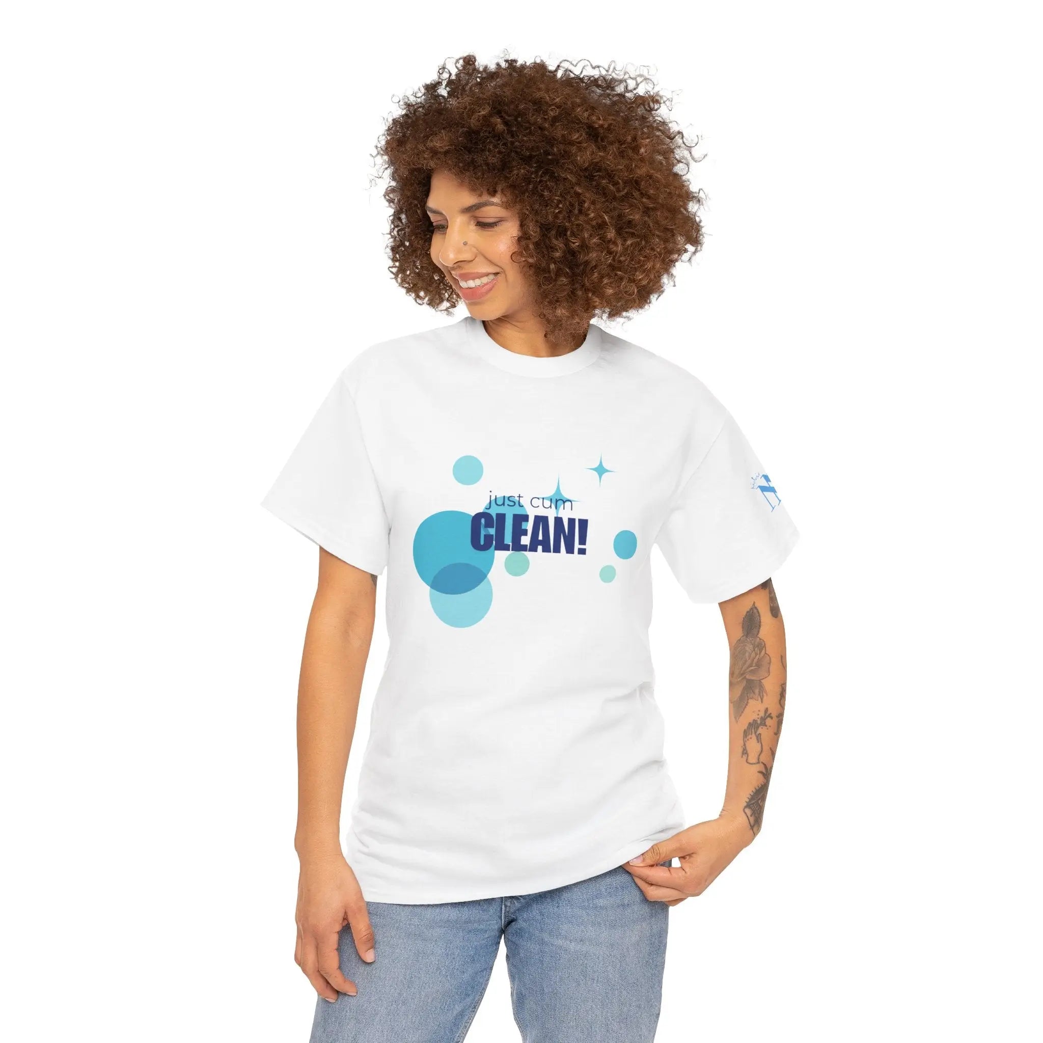 Just Cum Clean! Adult T-Shirt Cum Tee | Live Bold & Comfortable