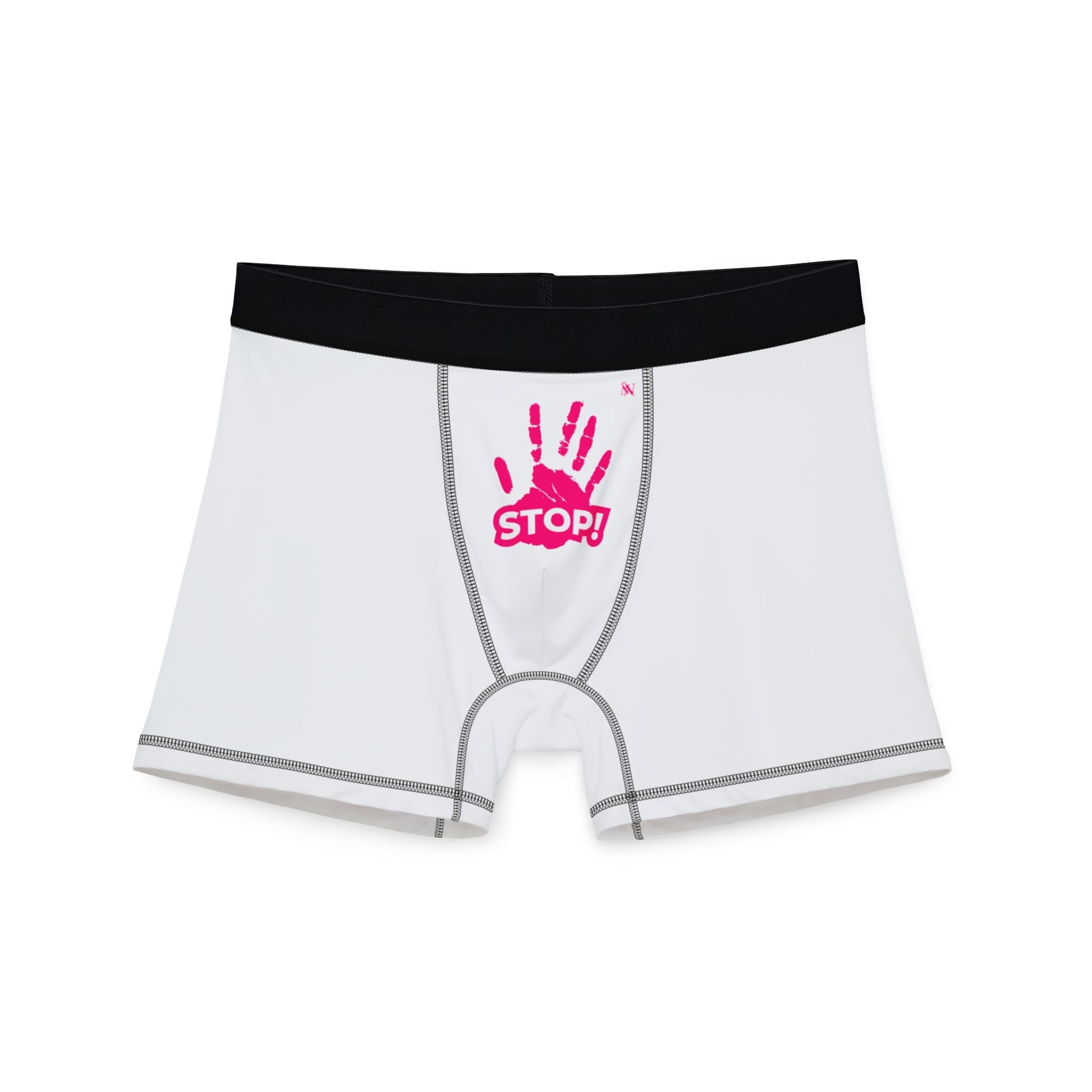 Stop! Handprint | Mix & Match Fun-Flirty Lovers’ Boxer Briefs