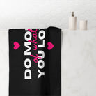 Do More of What You Love Hearts Extra Large Towel for Sex