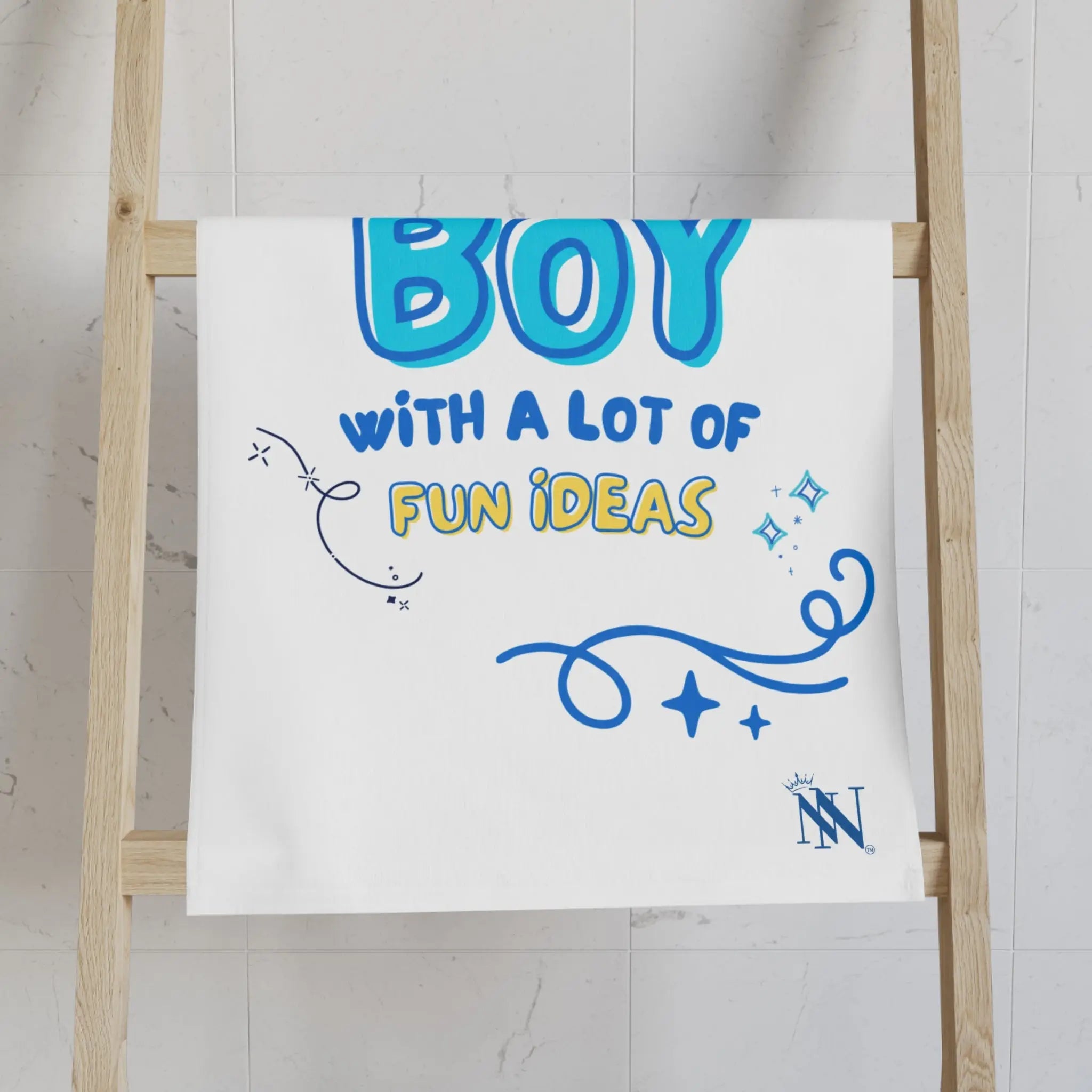 Just a Boy Fun Ideas Cum Towel