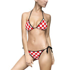 Red & White Checkered | Mix & Match Fun-Flirty Lovers’ String Bikinis