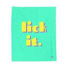 lick it. | Mix & Match Velveteen Fun-Flirty Lovers’ Blankets