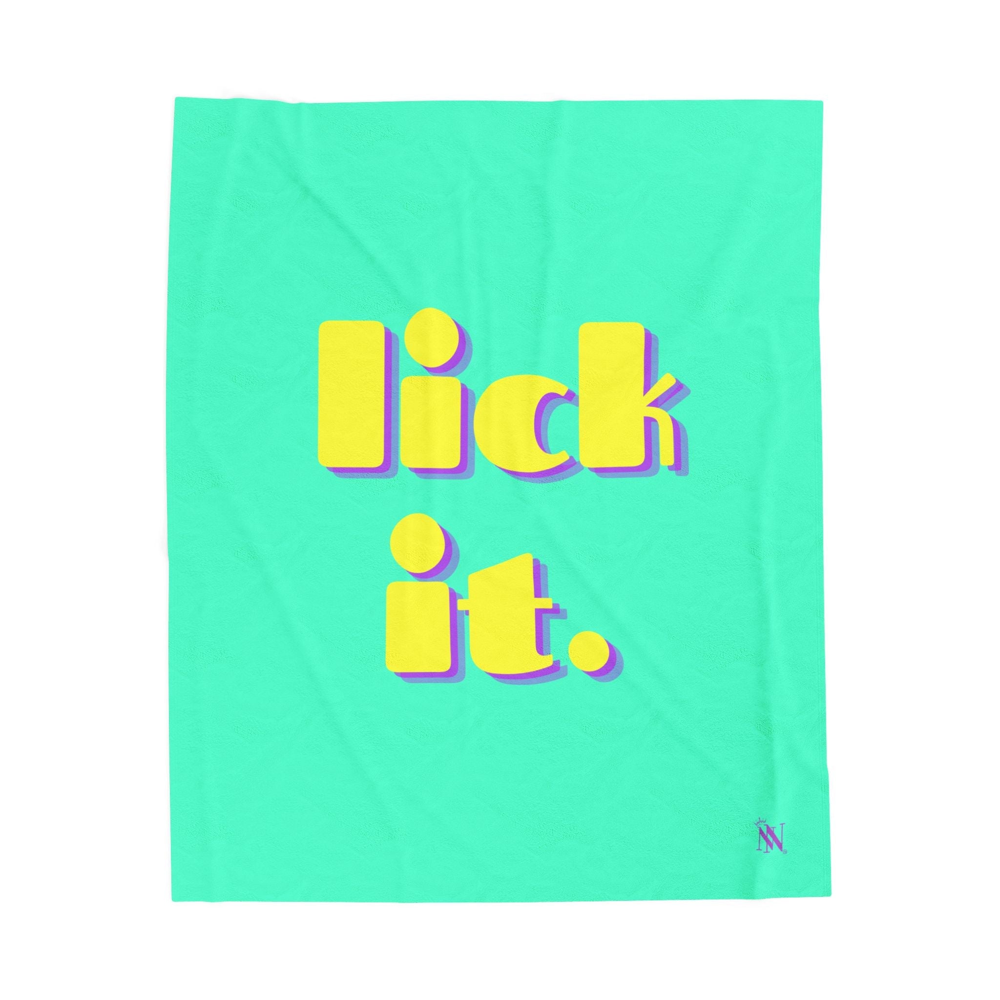 lick it. | Mix & Match Velveteen Fun-Flirty Lovers’ Blankets