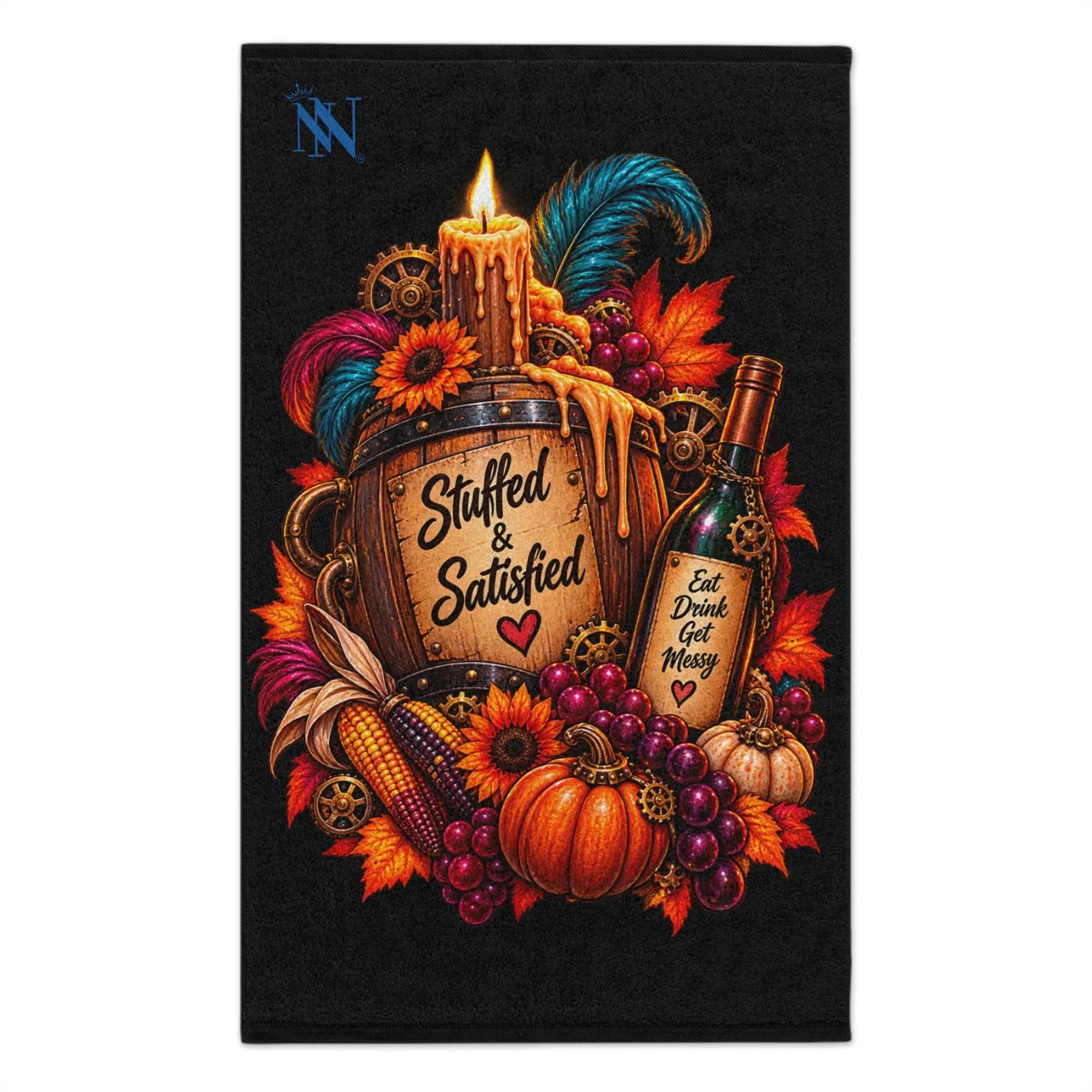 Stuffed & Satisfied Thanksgiving | Nectar Napkins Fun-Flirty Lovers’ Towels