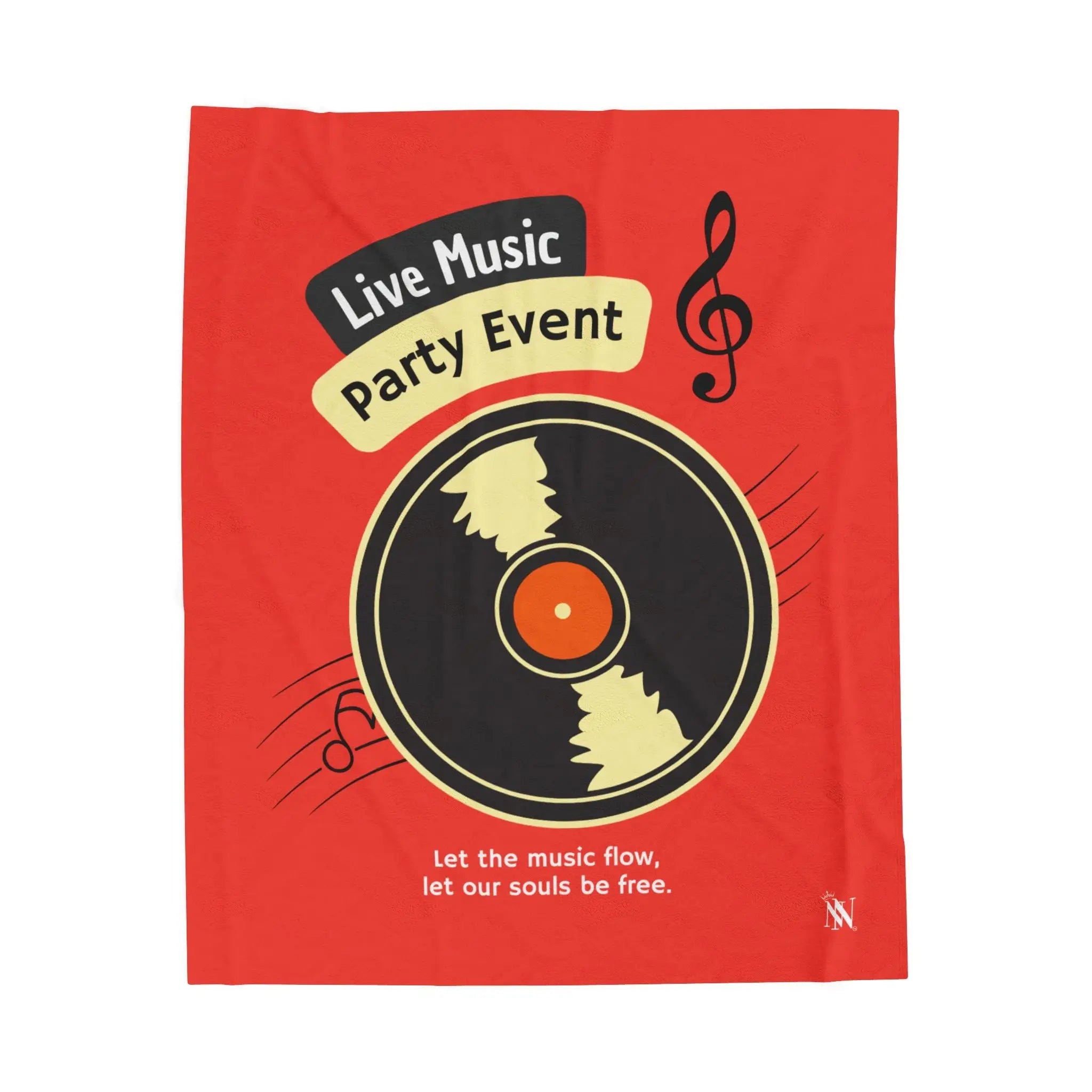 Let the Music Flow Lovers’ Silky Soft Blanket