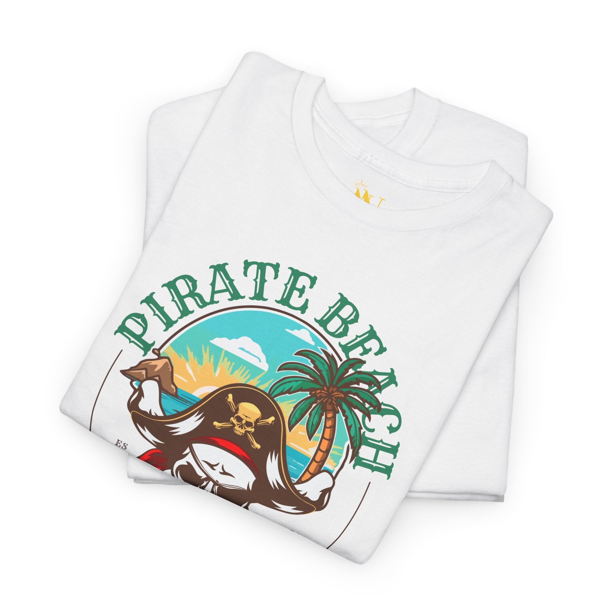 Cum Island Pirate Beach Romantic Couples Sex Gifts 100% Cotton T-Shirt