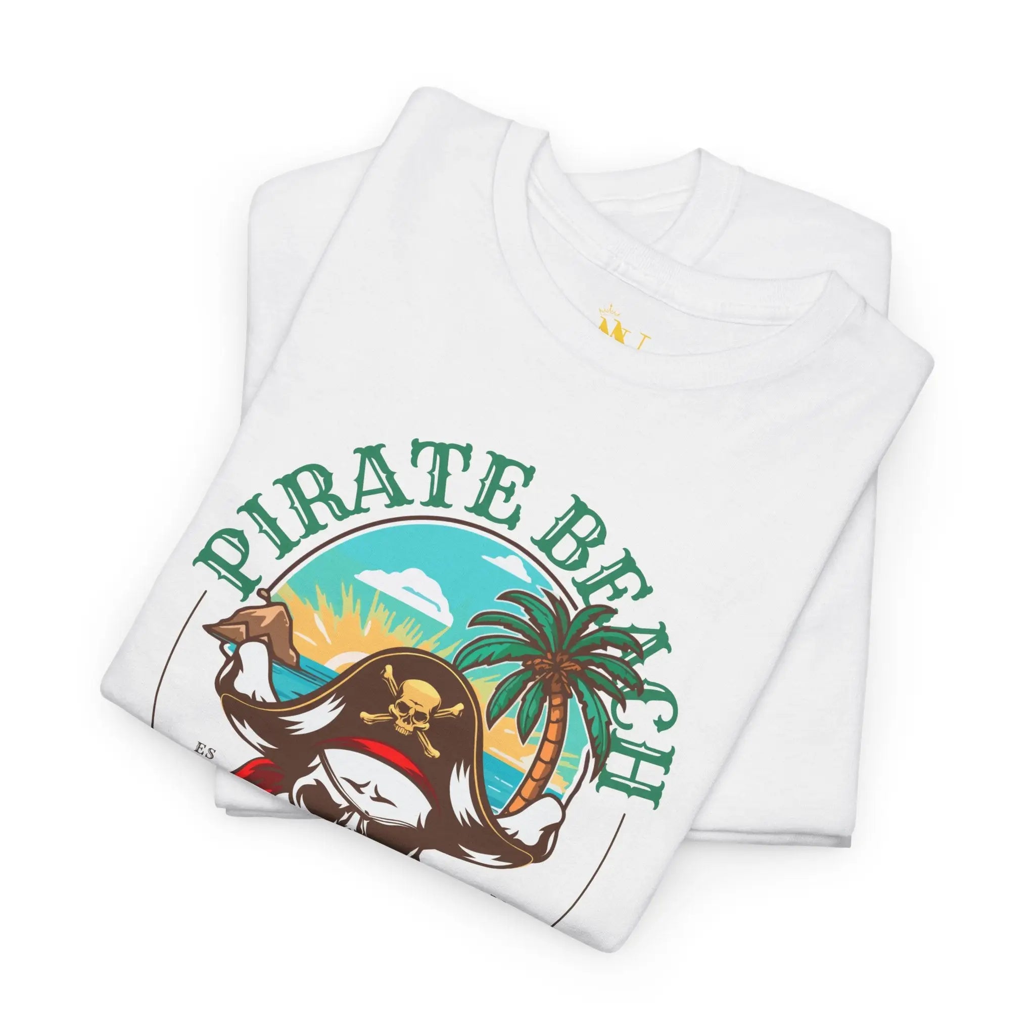Cum Island Pirate Beach Romantic Couples Sex Gifts 100% Cotton T-Shirt