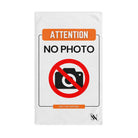 Attention No Photo Sign Cum Towel