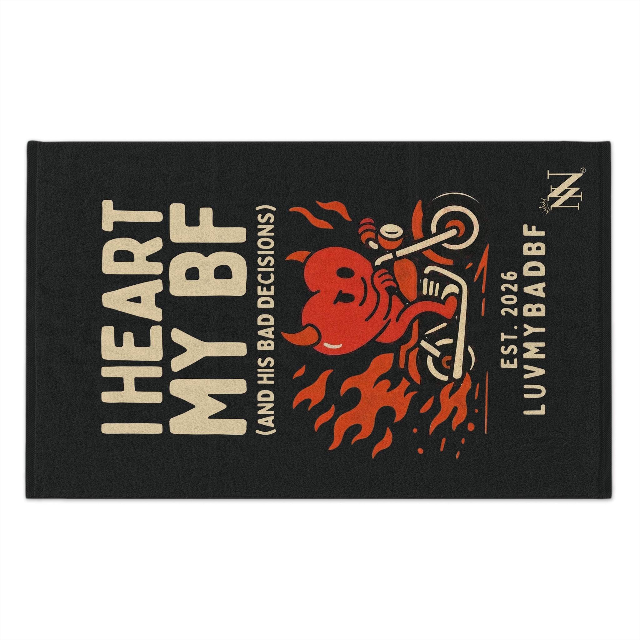 I Heart My BF | Mix & Match Soft Fun-Flirty Lovers’ Towels