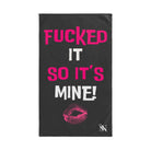 Fucked It So It’s Mine! With a Kiss | Nectar Napkins Classic Fun-Flirty Lovers’ Towels