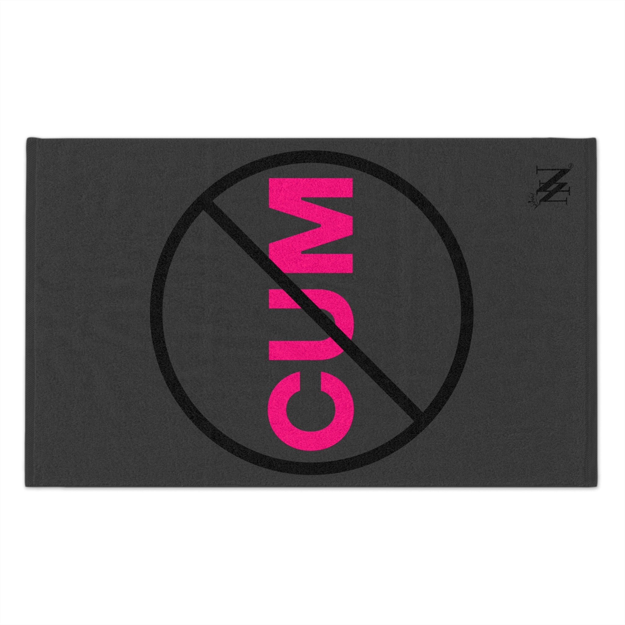 Don’t Cum Dark Grey | Mix & Match Soft Fun-Flirty Lovers’ Towels