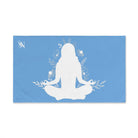 Seated Yoga Meditation Light Blue | Mix & Match Classic Fun-Flirty Lovers’ Towels