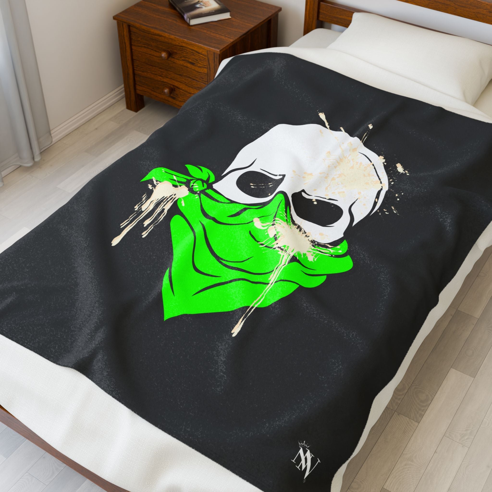 Green Cum Bandit | Mix & Match Soft Fun-Flirty Lovers’ Blankets