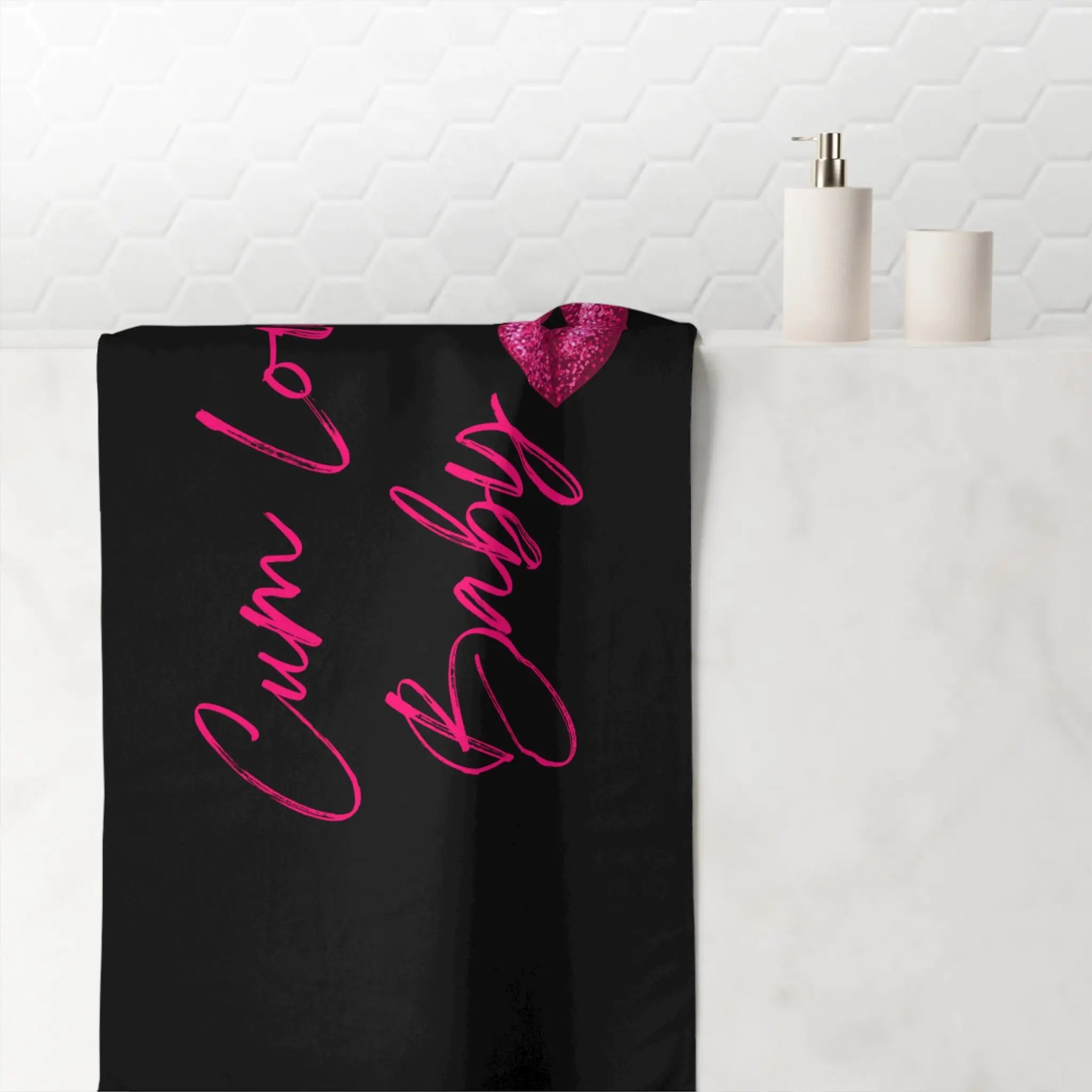 Cum Love Baby Kiss Mark Beach Towel