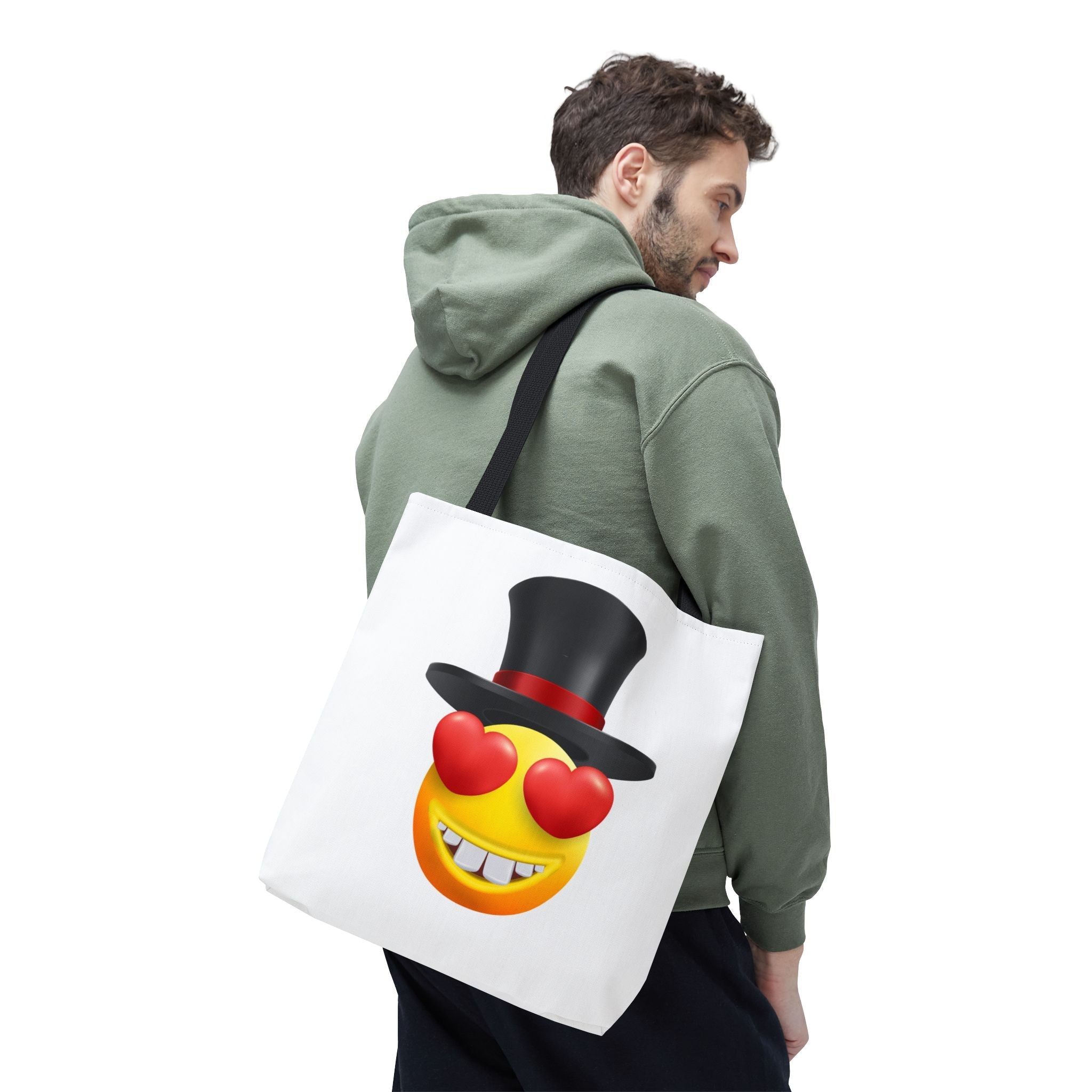 Love in a Top Hat Emoji | Mix & Match Fun-Flirty Lovers’ Totes
