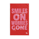 Smiles On Worries Gone Good Vibes | Mix & Match Original Fun-Flirty Lovers’ Towels