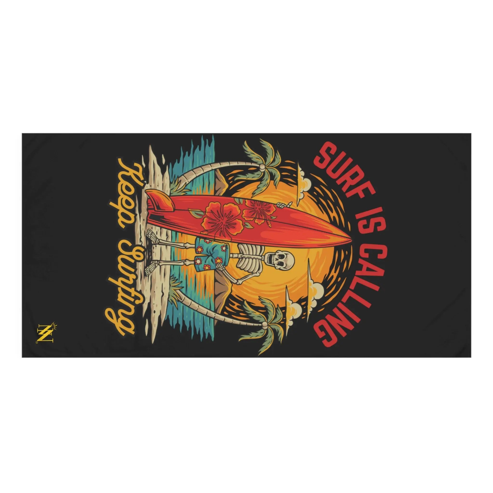 Keep Surfing Skeleton Beach | Mix & Match XL Fun-Flirty Lovers’ Towels