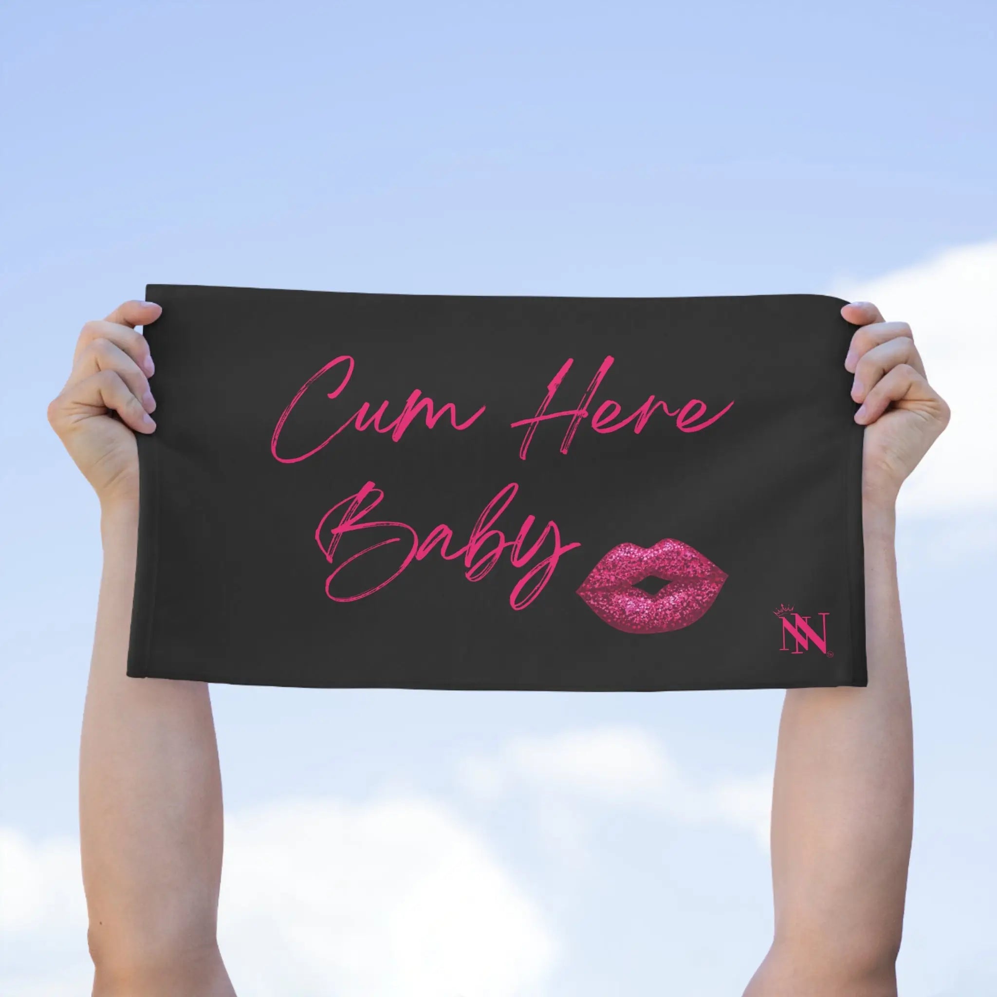 Cum Here Baby Kiss Mark Sex Towel
