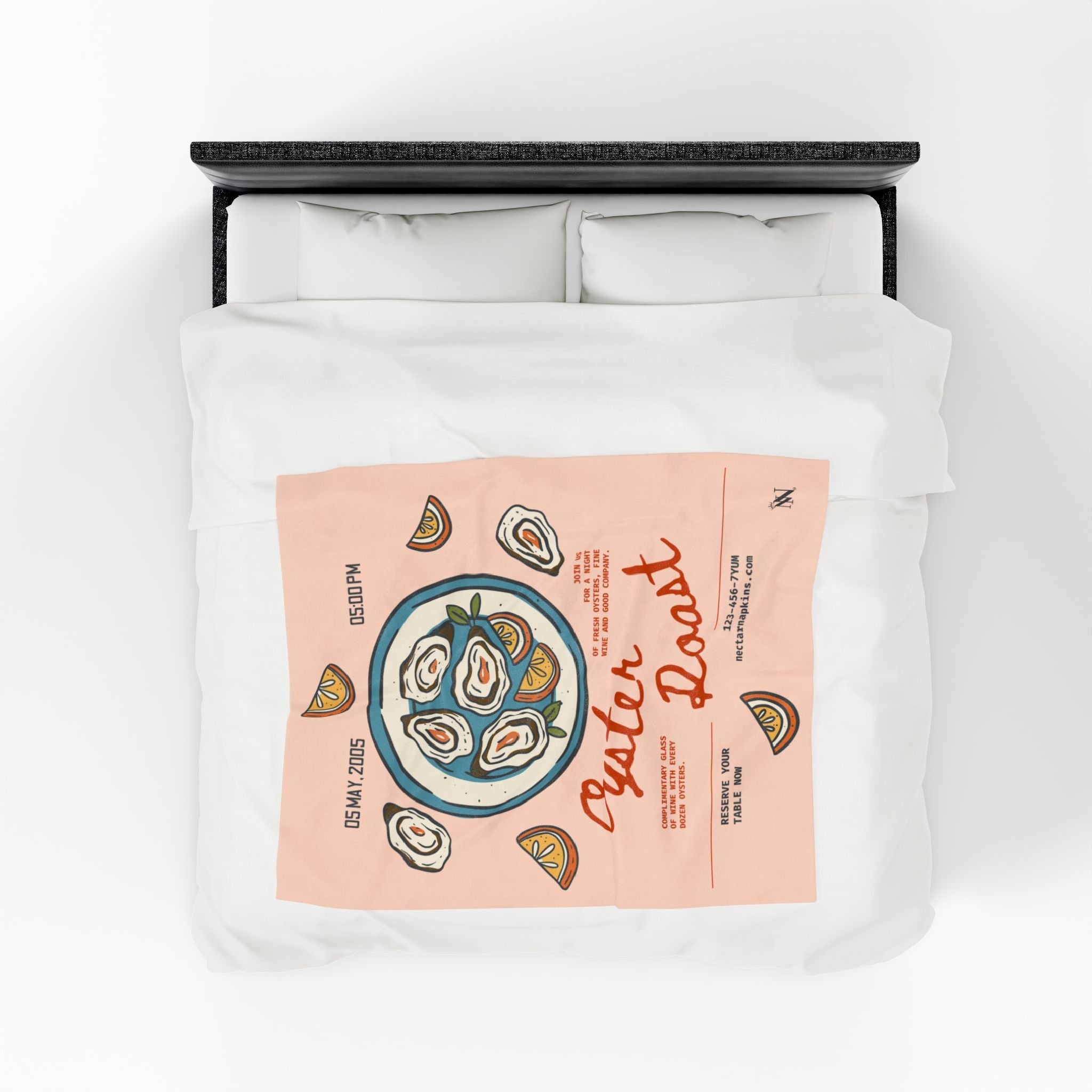 Oyster Roast | Mix & Match Velveteen Fun-Flirty Lovers’ Blankets