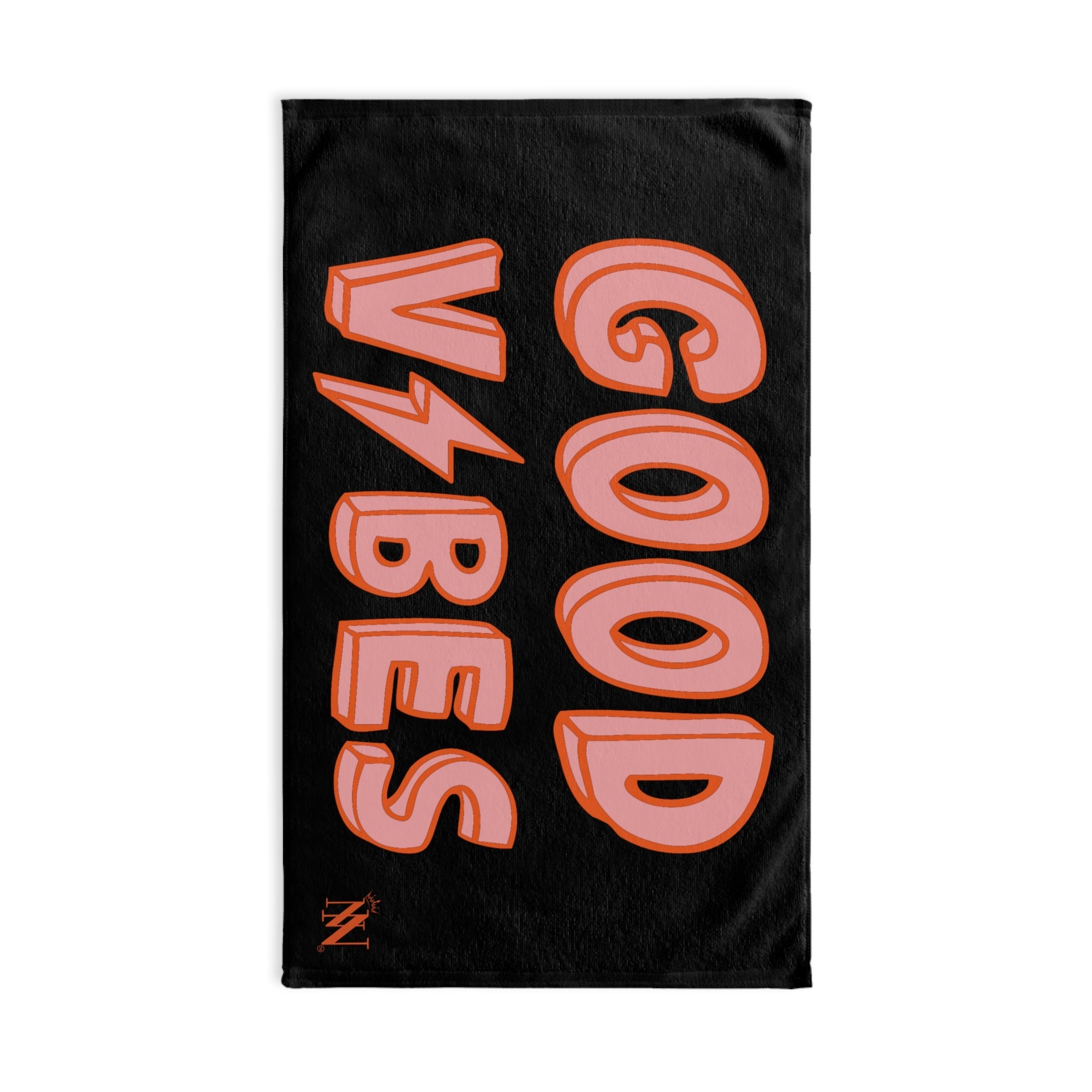 Good Vibes Red Electric Black Cum Towel