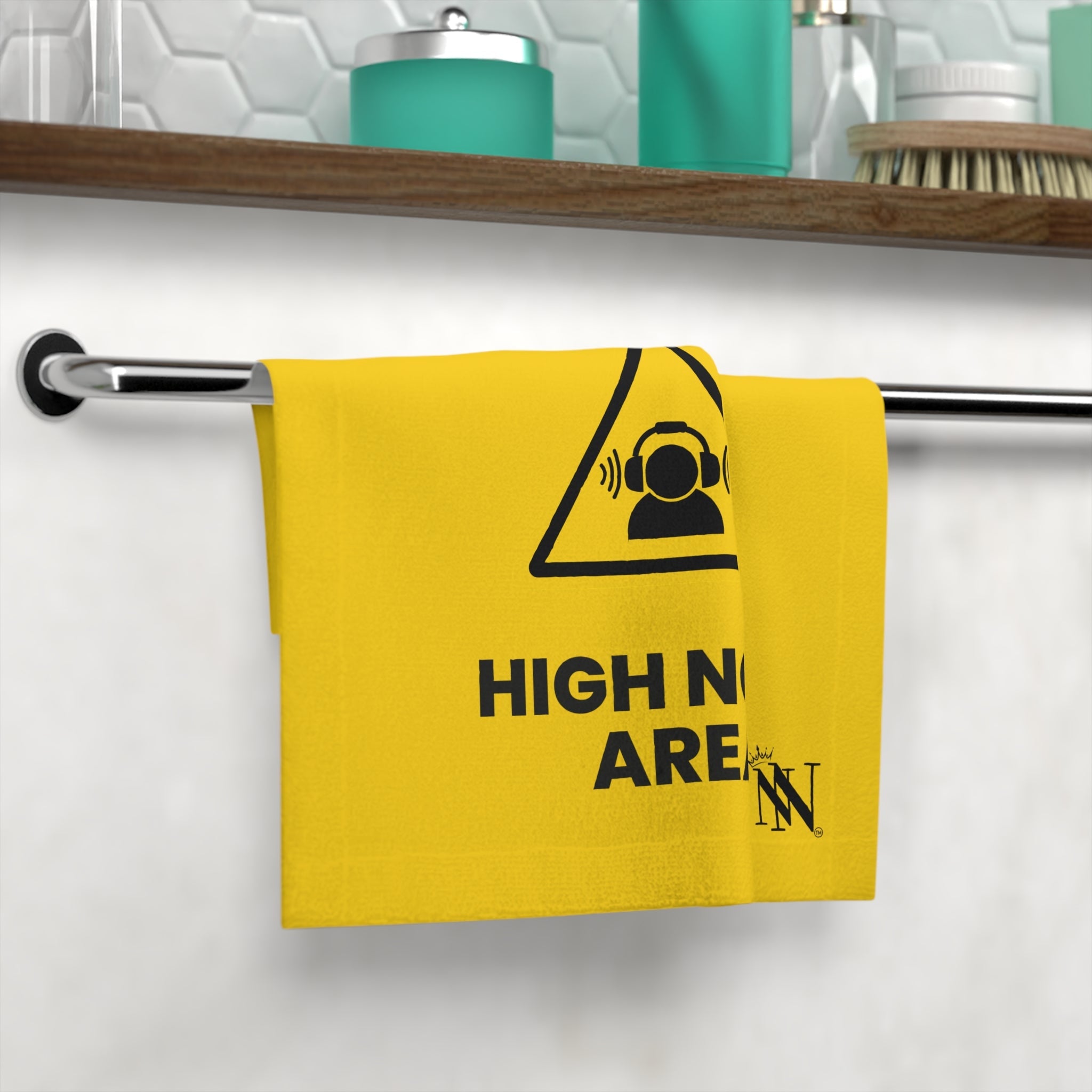 Caution High Noise Area | Mix & Match Lils’ Fun-Flirty Lovers’ Towels