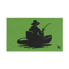 Man in the Boat Lime Green | Mix & Match Classic Fun-Flirty Lovers’ Towels