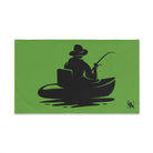 Man in the Boat Lime Green | Mix & Match Classic Fun-Flirty Lovers’ Towels